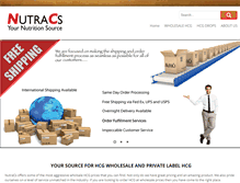 Tablet Screenshot of nutracs.com